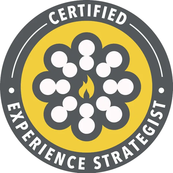 Stone Mantel Certified Experience Strategist badge