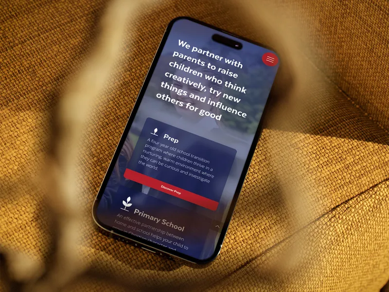 Website on phone